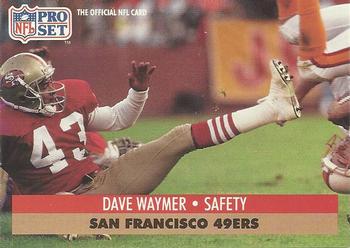 Dave Waymer San Francisco 49ers 1991 Pro set NFL #657